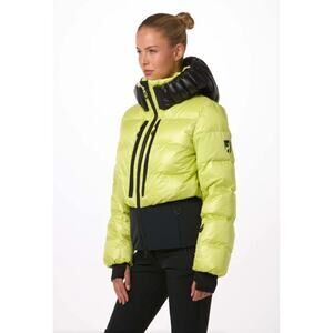 Toni Sailer Bernadette Luxury Down Ski Jacket Citrine Yellow & Black EU 36 NWT